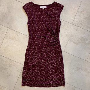 LOFT Burgundy, Sleeveless Women/s Petite Small Dress